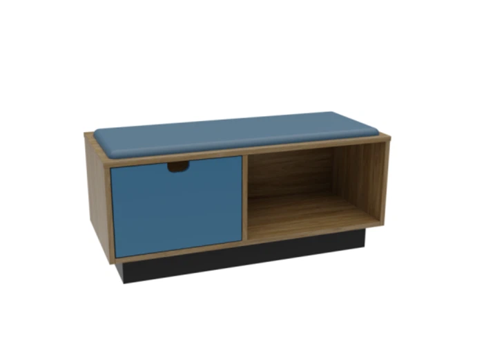 Days Inn Blue And Brown Bench